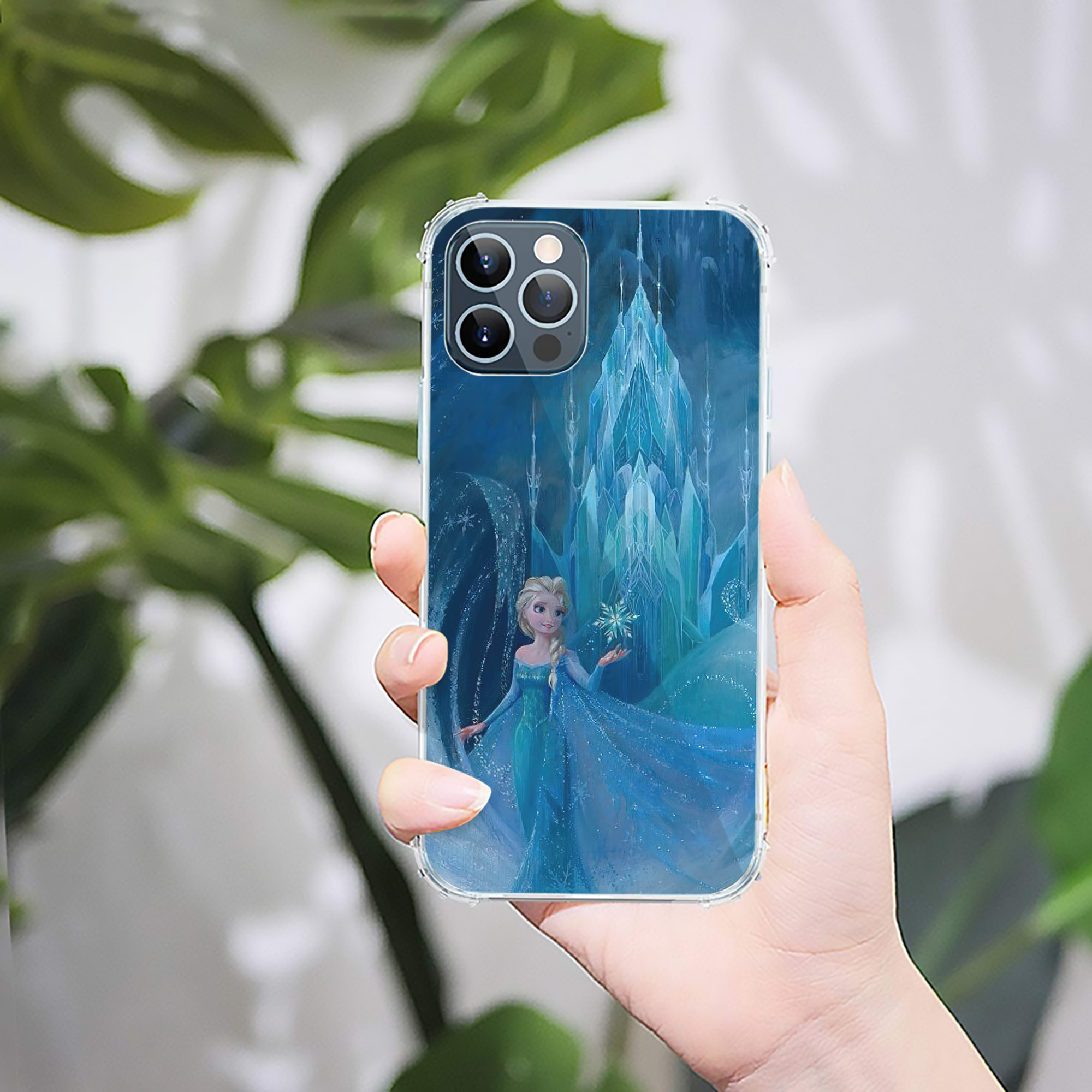 （画像用） アナと雪の女王 アンナ エルサ Frozen Anna Elsa 【iPhone 12シリーズ対応】透明スマホケース（クリアソフトケース）